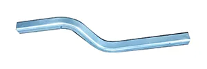 Tube rectangulaire en aluminium 40*45*4mm R=100mm